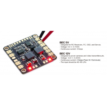 Płytka dystrybucji prądu Matek Mini POWER HUB BEC 5V & 12V